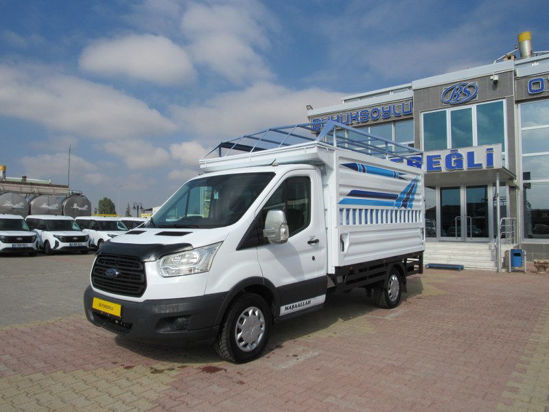 2015 TRANSIT 350M TENTELİ TEK KABİN KAMYONET AC
